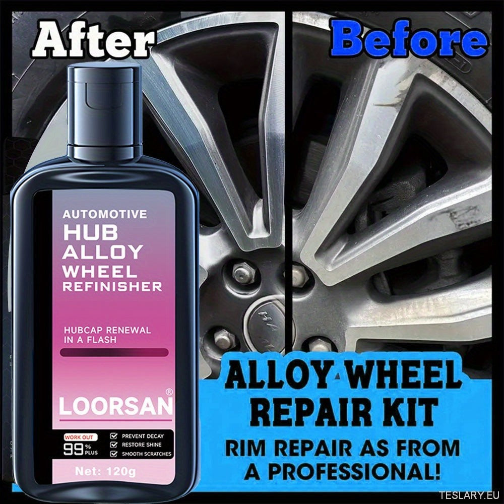 Automotive Hub Wheel Refinisher, Alloy Wheel Scratch Repair Paste, bilvedlikehold Polishing Cream for Rust & Scale Fjerning