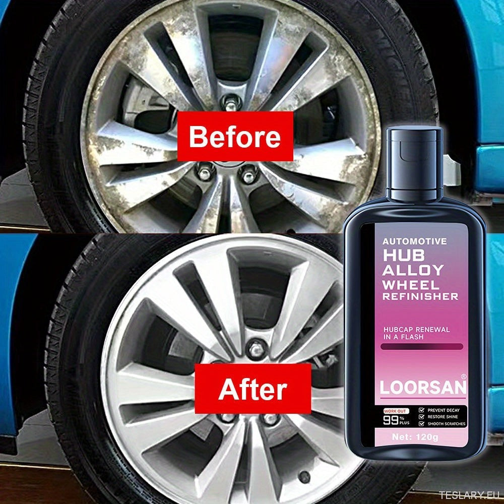 Automotive Hub Wheel Refinisher, Alloy Wheel Scratch Repair Paste, bilvedlikehold Polishing Cream for Rust & Scale Fjerning