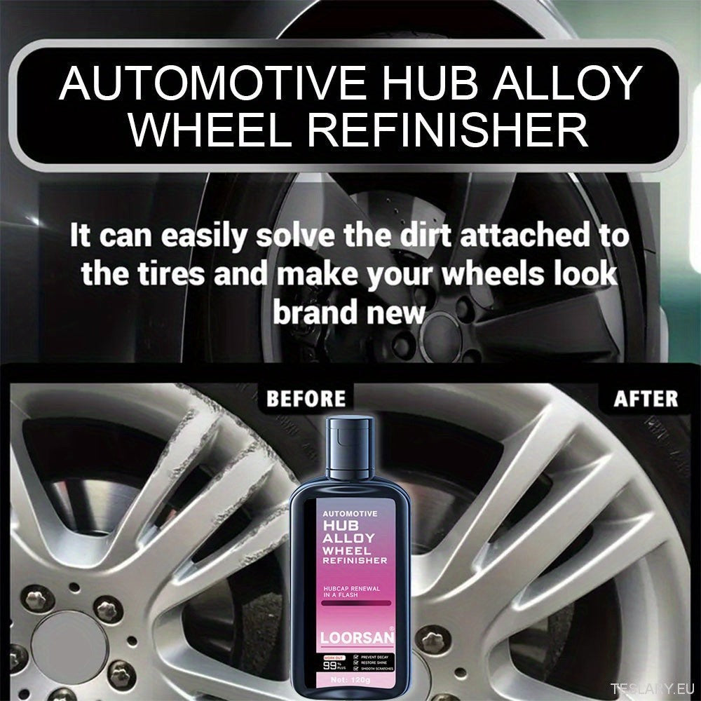 Automotive Hub Wheel Refinisher, Alloy Wheel Scratch Repair Paste, bilvedlikehold Polishing Cream for Rust & Scale Fjerning