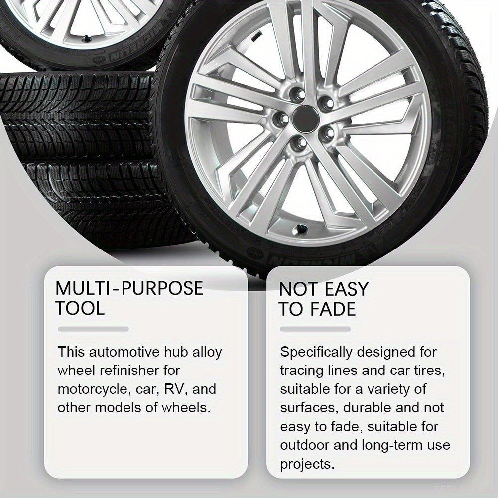 Automotive Hub Wheel Refinisher, Alloy Wheel Scratch Repair Paste, bilvedlikehold Polishing Cream for Rust & Scale Fjerning