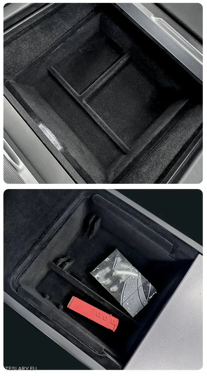 Tesla Model 3+ Highland Center Console Trays Front & Bak -arrangører