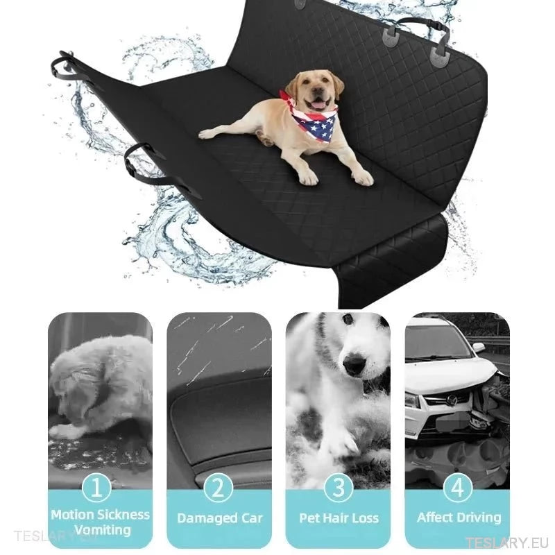 Premium hundebil sete deksel for baksete egnet for Tesla 3, Y&S