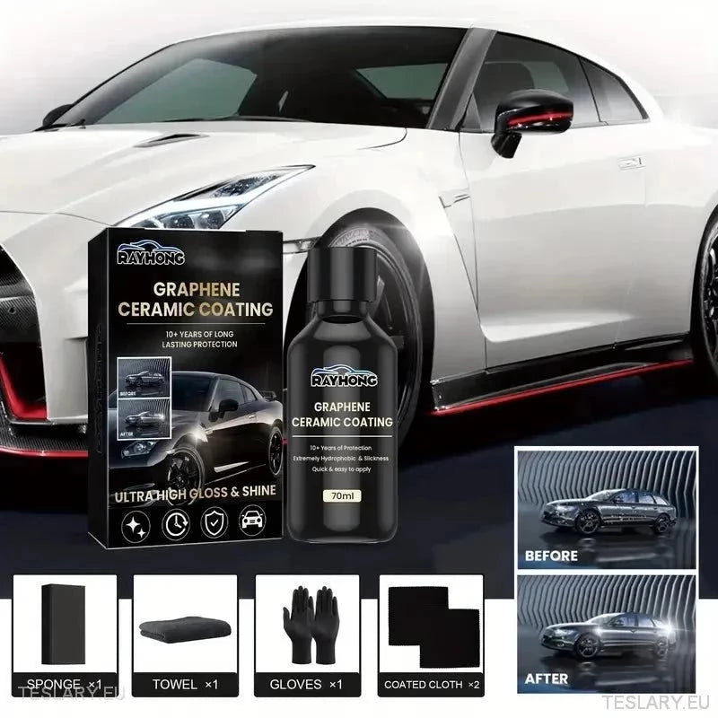 Specialist Graphene Ceramic Coating for your Tesla - TESLARY Tesla Shop Accessories Europe Nederlands Dublin Cork Ireland Deutschland Espana Alicante France Italia