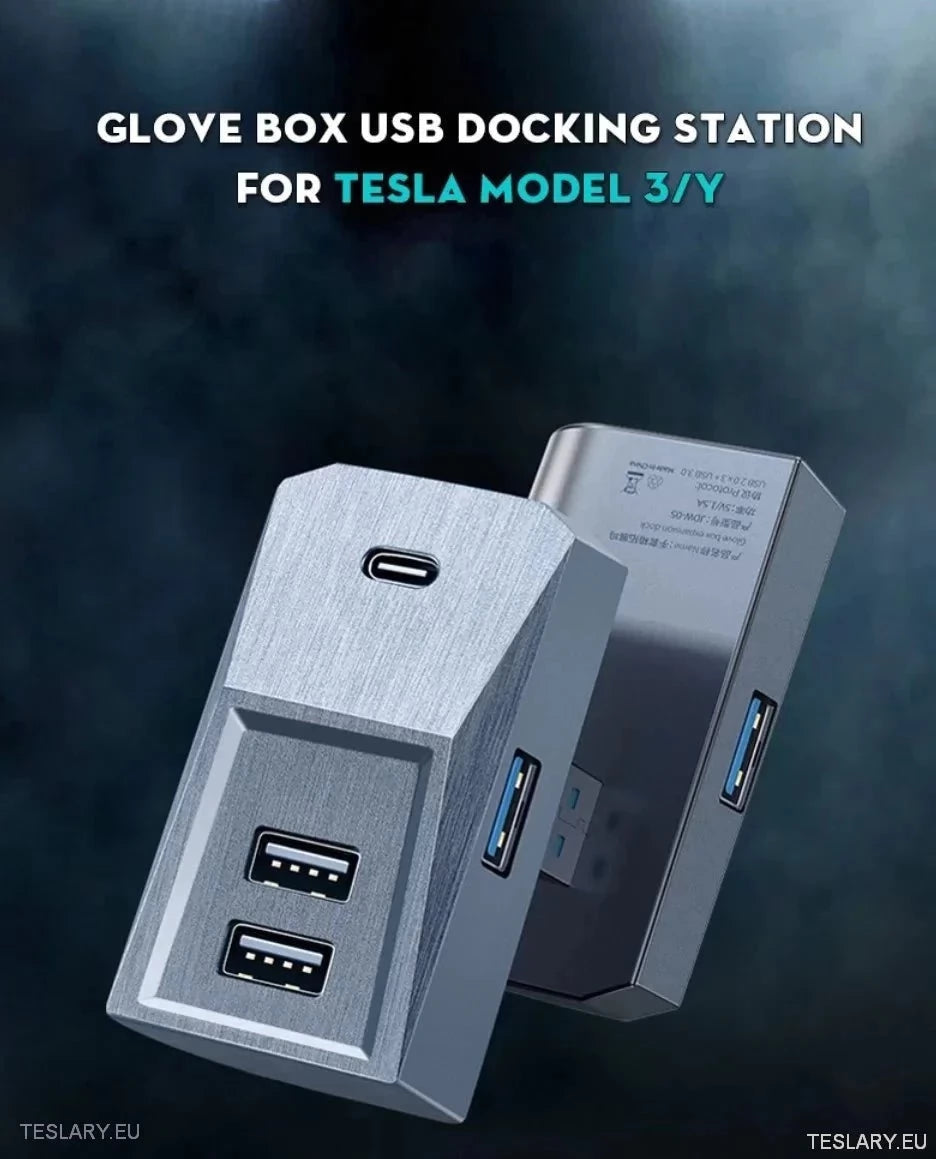 Tesla 3/Y Glove Box Docking Station (bare venstre stasjon)