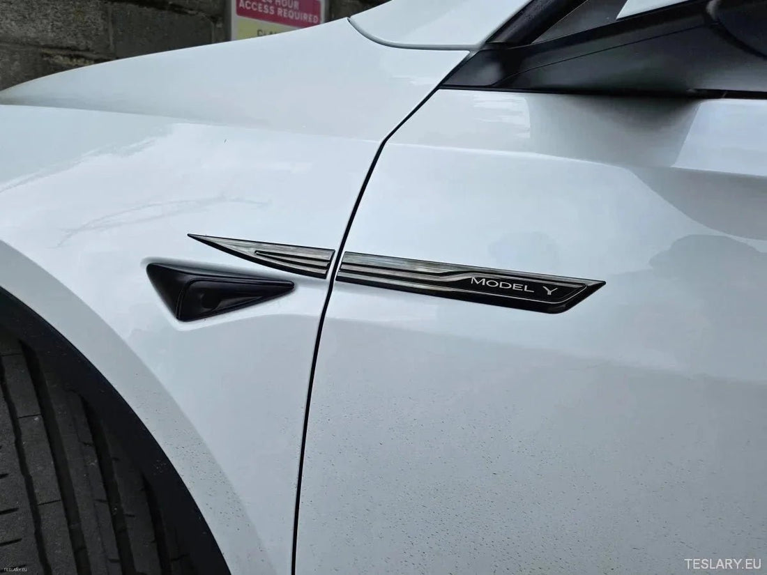 Accesorii Premium Tesla: Stickere Metalice pentru Personalizare