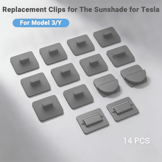 Accessoires Tesla : Sunshade Clip Set pour Model 3/Y