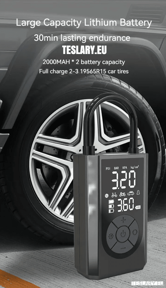 Accessori Incredibili per Tesla: Compressore Pneumatici Portatile