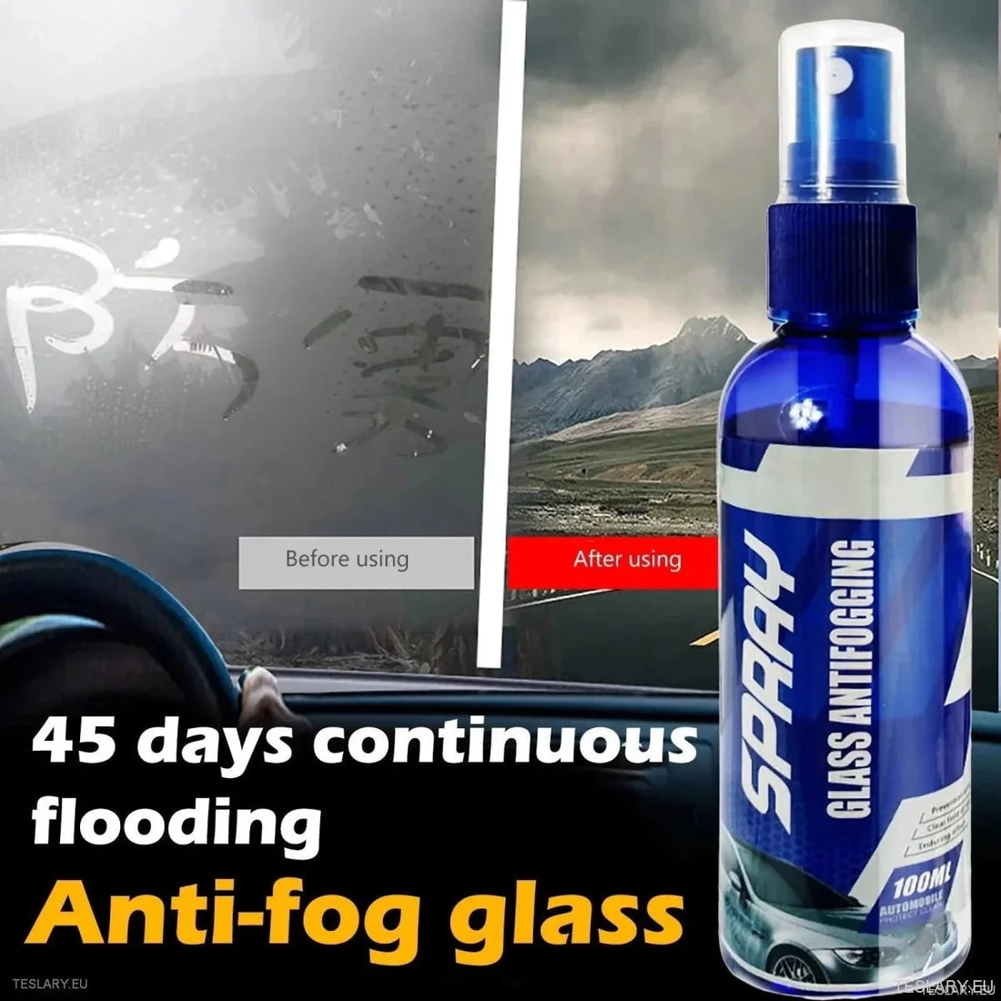 Essential Anti-Fogging Glass Spray for Tesla Owners