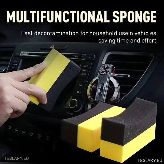 Essential Wheel Wax Sponge for Polishing Tesla Tyres