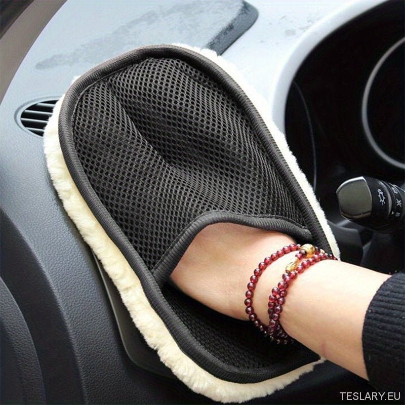 Guantes de Limpieza de Lana Suave para Tesla: Must-Have