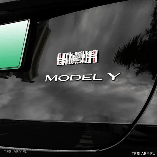 Hochwertige Tesla-Logo-Aufkleber für individuelles Design