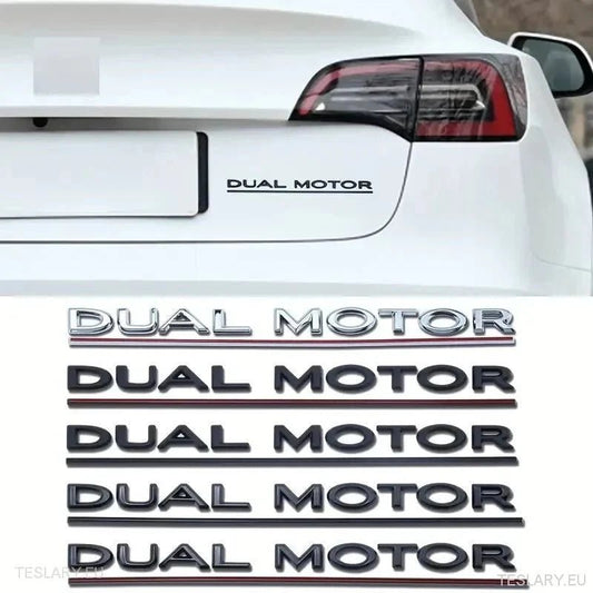 Imperdibili Accessori Tesla: Dual Motor Logo Emblem