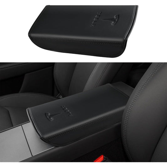 Premium PU Nahkainen Käsinojansuojus Tesla Model 3 ja Y