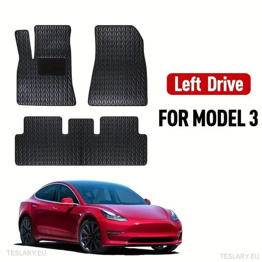 Tapetes de Piso Personalizados em Couro PU para Tesla