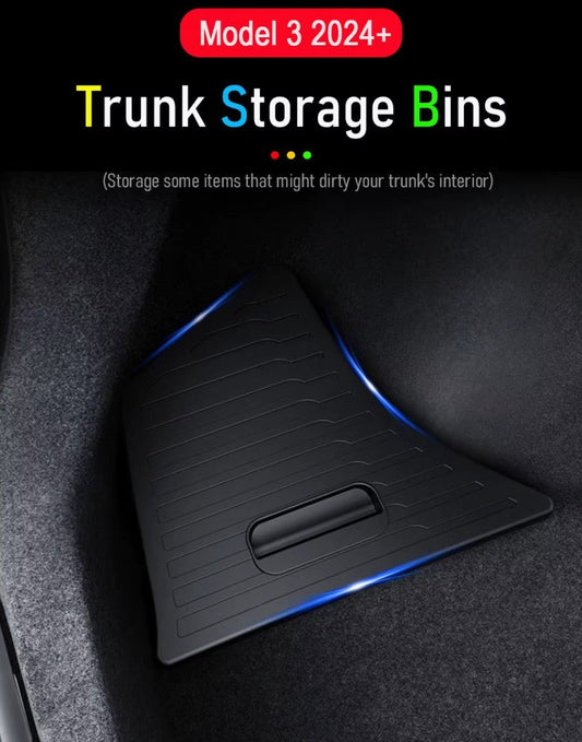 Tesla Model 3+ Highland Trunk Storage Bins - Tehokkuus ja Käytännöllisyys