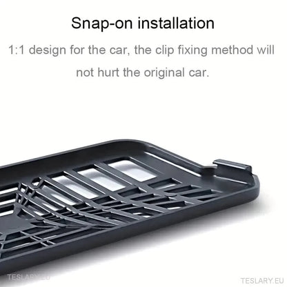 Tesla 3 Highland under Seat Air Outlet Cover Plaid Style (2 stykker)