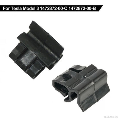 4pcs holdbare plastkenner for Tesla for modell Y/3 foran bagasjerommet, bagasjebestillingsboks Fixing Bracket, OE 1472872-00-B (for modell Y) 1472872-00-C (modell 3), svart, matchende spenne