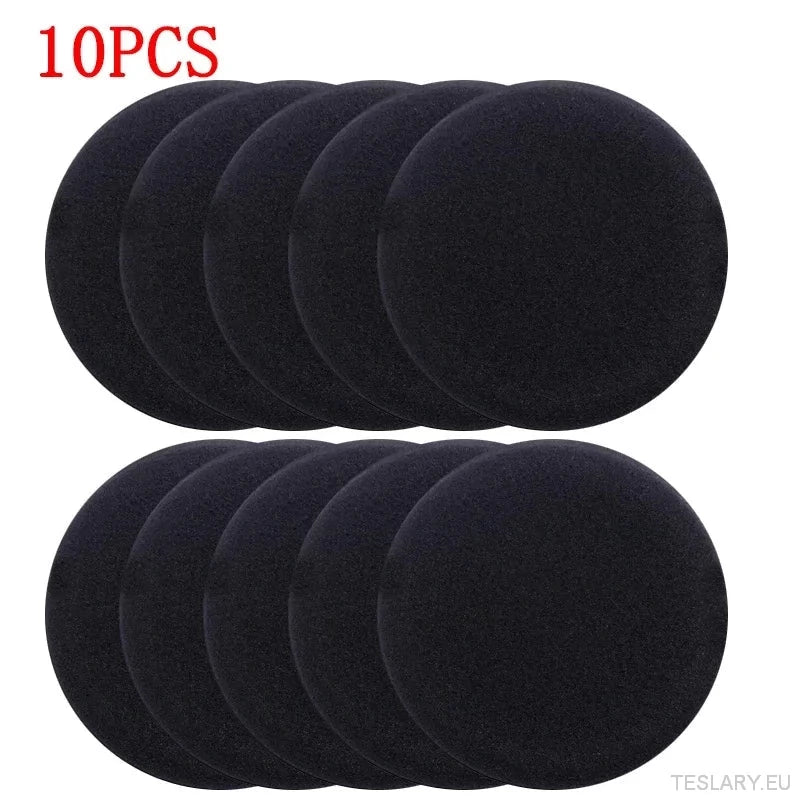 10pcs Round bilvoks Polsk voks skum svamp høy tetthet applikator pads rengjør svamp automatisk detaljvasking av bil rengjøringsverktøy