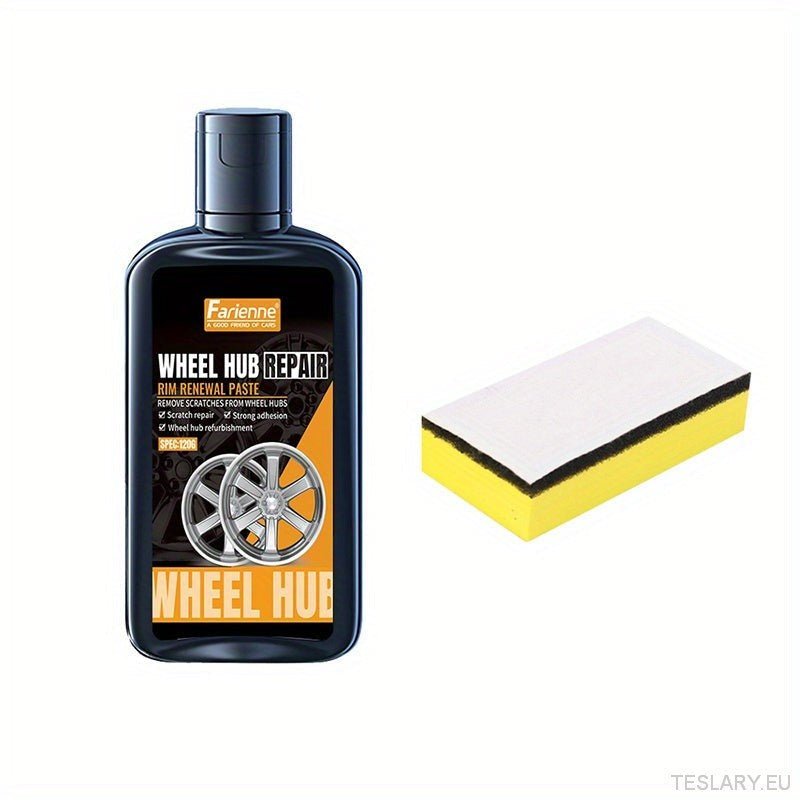 120g Premium Hub Repair Kit Hub Detail Restorer Oxidation, scratch and wear remover Car Wheel Care Polishing paste Repair dents leaving no trace to enhance car maintenance - TESLARY Tesla Shop Accessories Europe Nederlands Dublin Cork Ireland Deutschland Espana Alicante France Italia