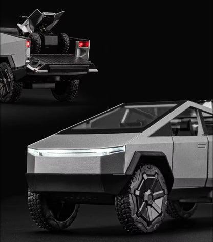 1:32 Tesla Cybertruck Style Toy Off Road Diecast Metal Truck with Lights & Pull Back Toy for Childrens or Adults - TESLARY Tesla Shop Accessories Europe Nederlands Dublin Cork Ireland Deutschland Espana Alicante France Italia