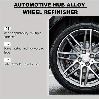 Automotive Hub Wheel Refinisher, Alloy Wheel Scratch Repair Paste, bilvedlikehold Polishing Cream for Rust & Scale Fjerning