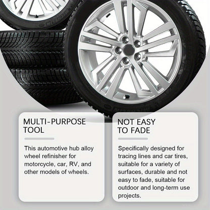 Automotive Hub Wheel Refinisher, Alloy Wheel Scratch Repair Paste, bilvedlikehold Polishing Cream for Rust & Scale Fjerning