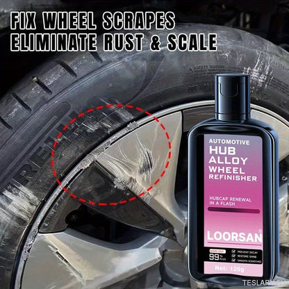 Automotive Hub Wheel Refinisher, Alloy Wheel Scratch Repair Paste, bilvedlikehold Polishing Cream for Rust & Scale Fjerning