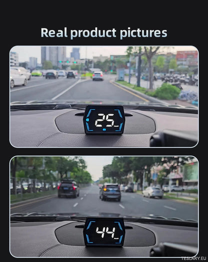SmartDrive 2024: Advanced Car HUD med GPS og sikkerhetsvarsler