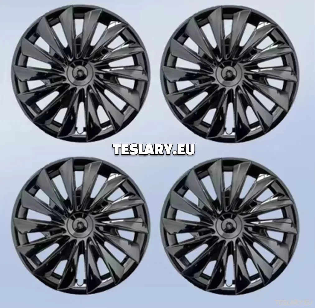 18" Tesla Model 3+ Highland Performance Induction Style Hjulkapsler - Glanset Svart