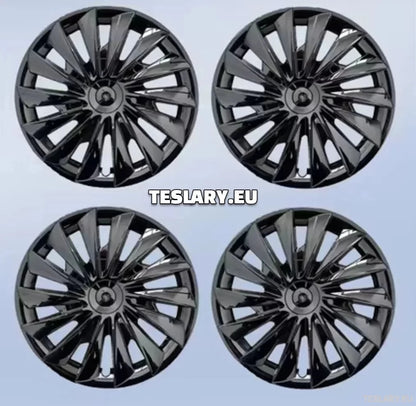 18" Tesla Model 3+ Highland Performance Induction Style Hjulkapsler - Glanset Svart