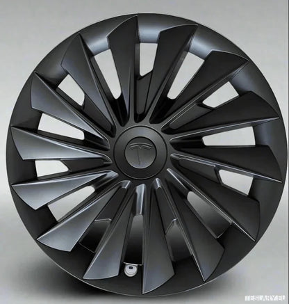 18" Tesla Model 3+ Highland Performance Induction Style Hjulkapsler – Mattsvarte