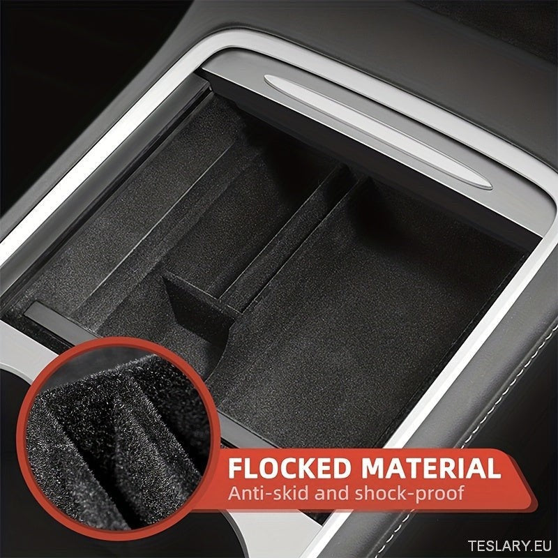 3PCS Center Console Organizer Tray Fit for Tesla Model 3/Y Armrest Hidden Cubby Drawer Storage Box Interior Accessories