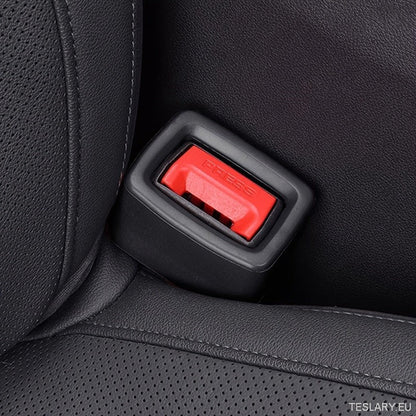 Premium PVC Car Seat Belt Socket Protector - Fit, Anti -Collision & Scratch Guard for Interior Upgrade