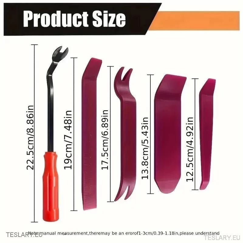 5 Piece Trim Tool Kit for your Tesla ( Anti Scratch ) - TESLARY Tesla Shop Accessories Europe Nederlands Ireland Deutschland Espana Alicante France Italia