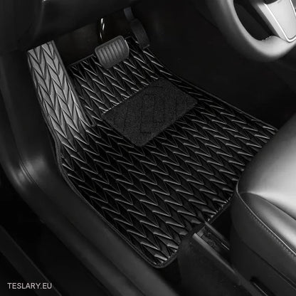 Tesla Model 3 Custom Pu Leather Floor Mats (venstre hånd)