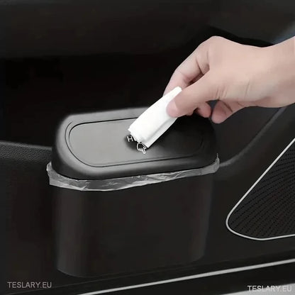 Tesla Car Mini Bin med fjærlokk og 30 poser