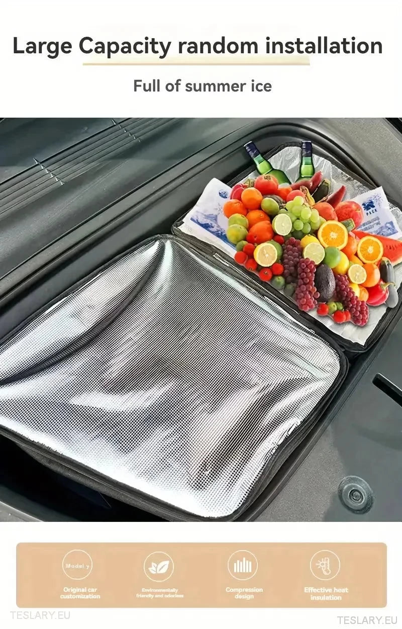 Frunk lagring/kjøligere vesker og arrangør for Tesla Model 3/y
