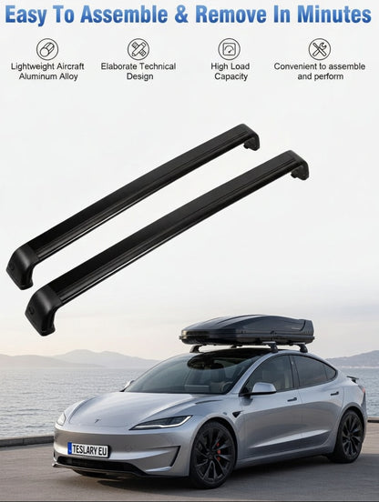 Premium Roof Rack Cross Bars for Tesla Model 3 , Y , Juniper & Highland