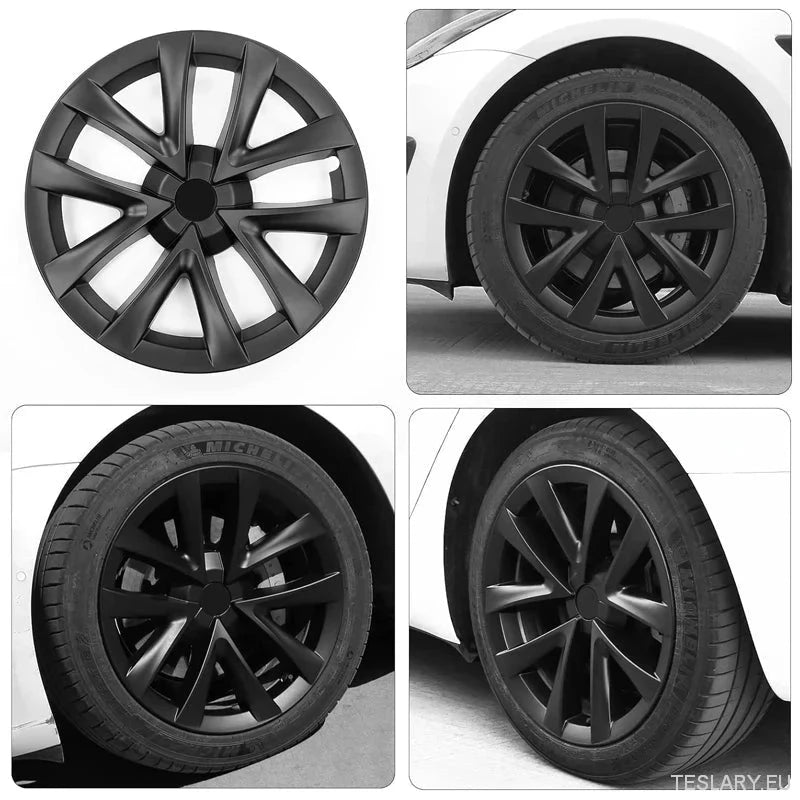 Tesla 3 Highland  18" Helfelg sølvfargede sportsstil-hjulkapsler