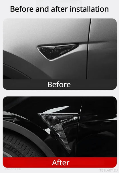 Tesla 3/Y sidekamera Thunder Wing Blade Design
