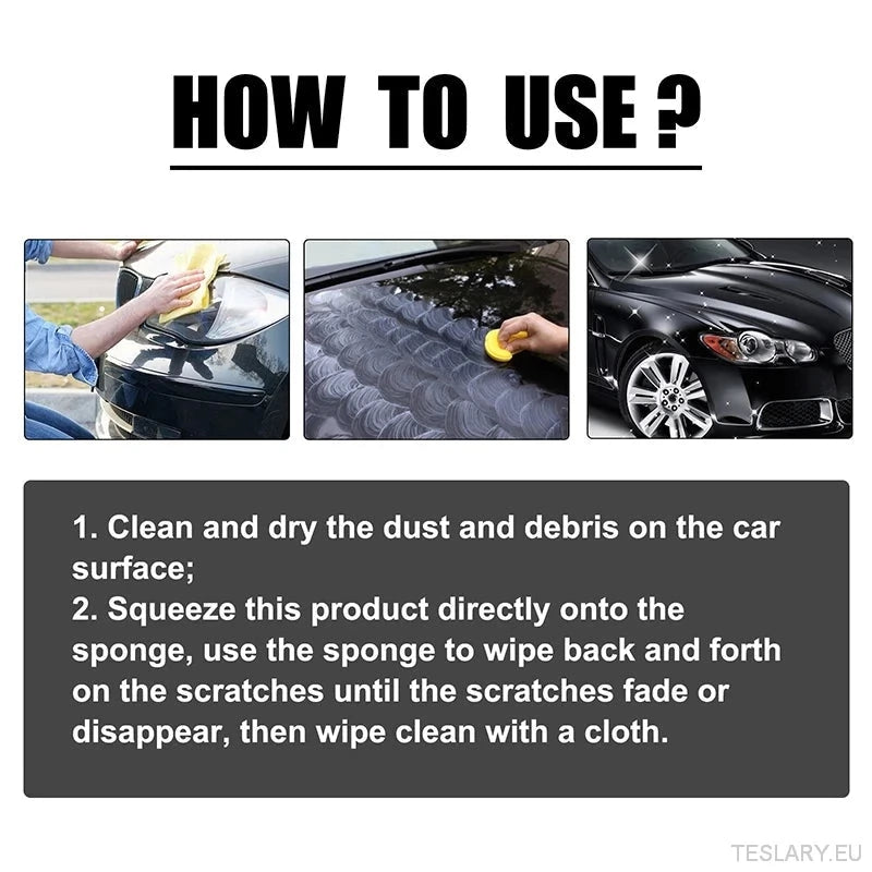 Bilmaling omsorg Riper Fjerning Lotion Paint Care Kit Repair Polishing for Tesla og andre EVS