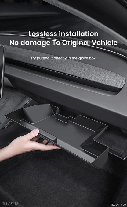 Tesla 3 Highland Central Glovebox Storage Organizer (bare venstre stasjon)