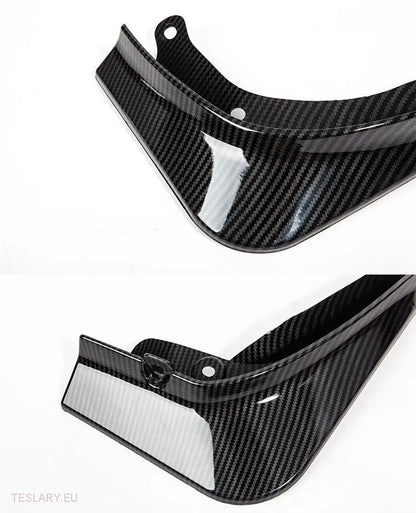 Tesla Model Y Mud Flaps/Splash Guards TPU/Svart karbon eller hvit