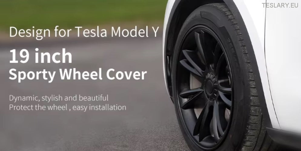 Tesla Model Y UNIK S14 19" Gemini-stil – matt svart