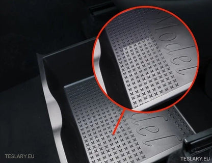 Tesla Model y Front & Back TPU Seat Tray Drawer Arrangører