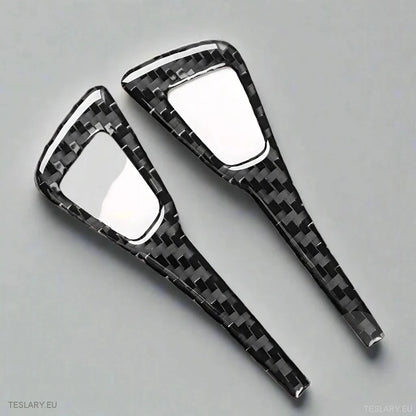 Tesla Model 3/Y Door Lock Carbon Fiber Style Trim Covers Interior