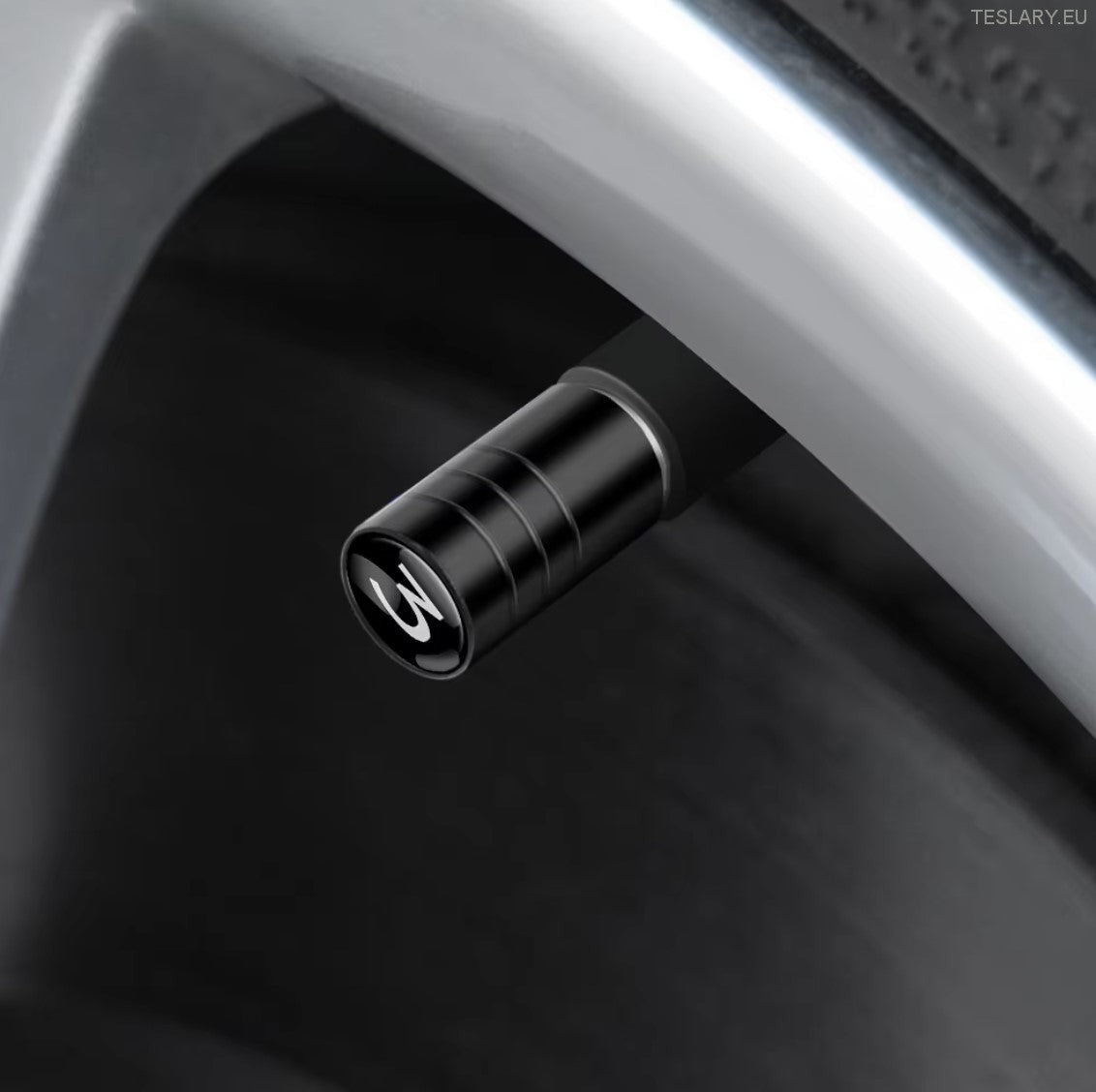 Tesla dekkluftventiler med modell 3 eller modell Y -logo