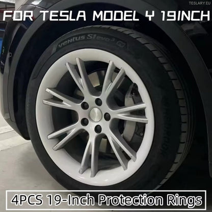 Tesla Model Y 19" Gemini Beskyttende Felgdeksel (Sølv)