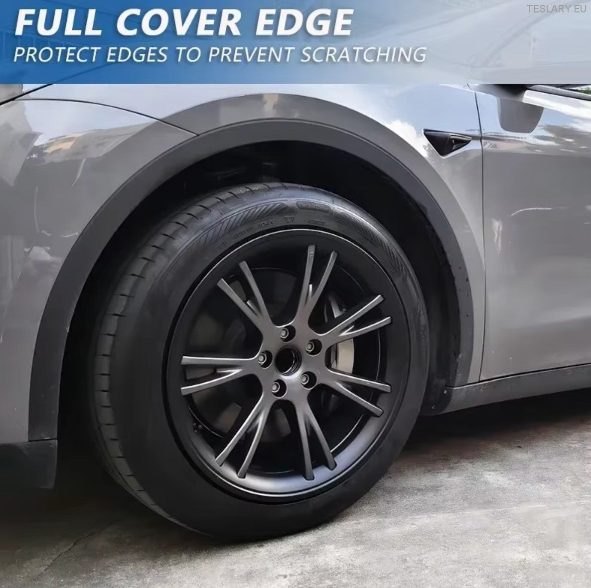 Tesla Model Y 19" Gemini Beskyttende Felgdeksel (Sølv)