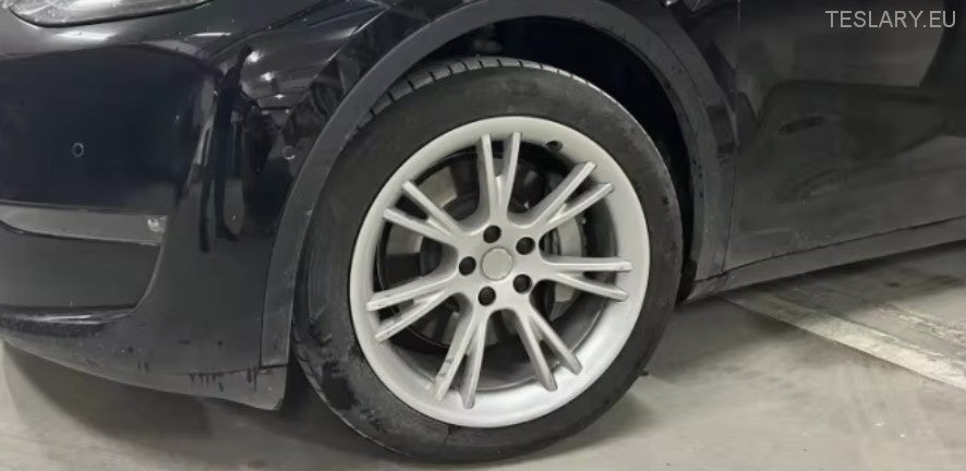 Tesla Model Y 19" Gemini Beskyttende Felgdeksel (Sølv)